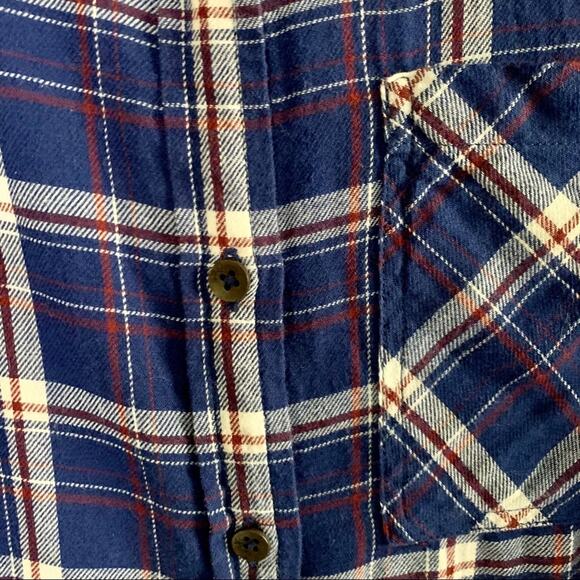Forever 21 Country Plaid Flannel Button Down Shirt Cotton Medium - Picture 8 of 10